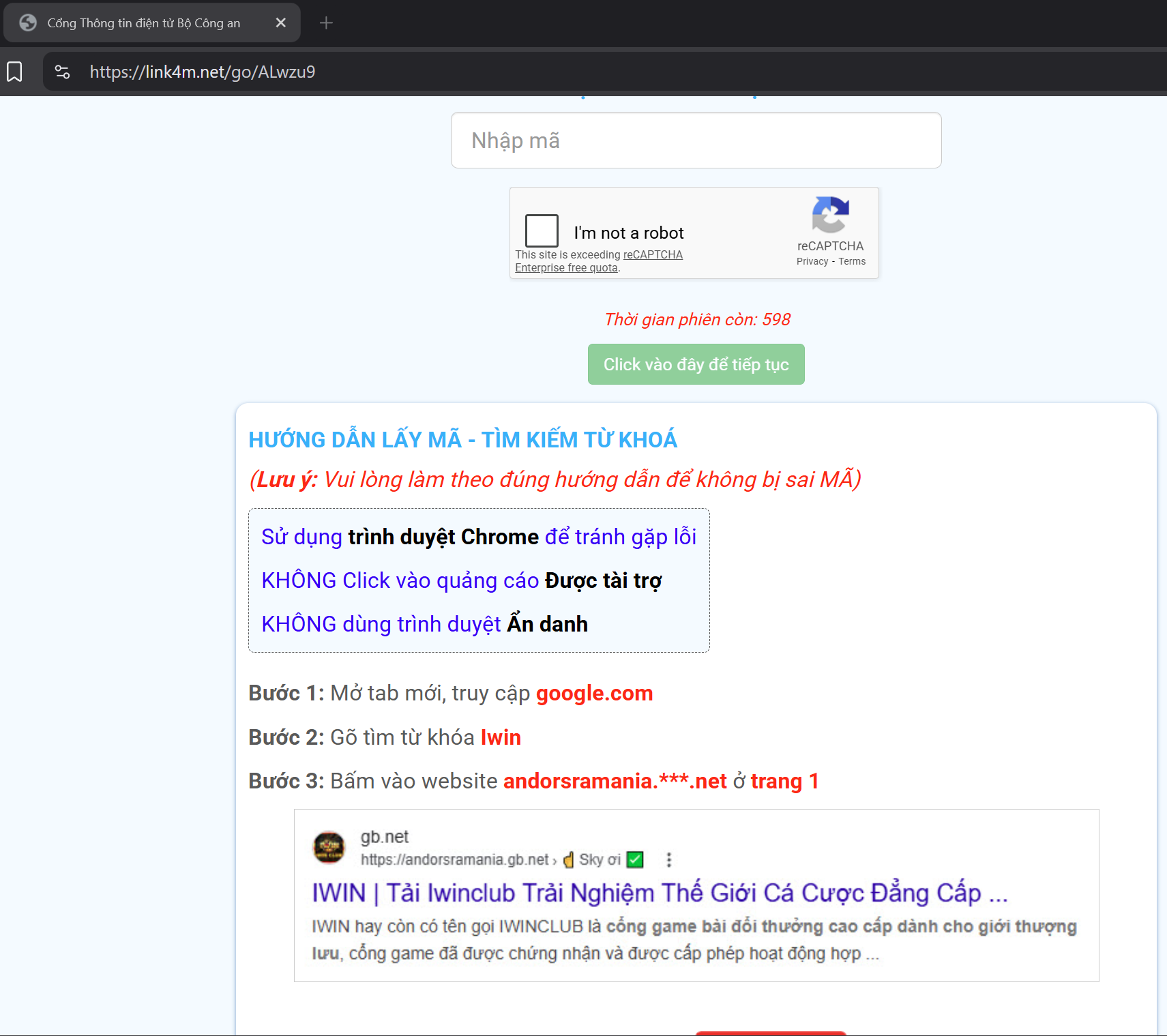 Quảng cáo cờ bạc