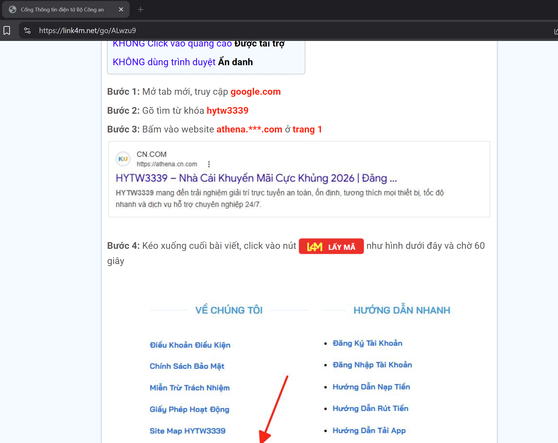 Quảng cáo cờ bạc